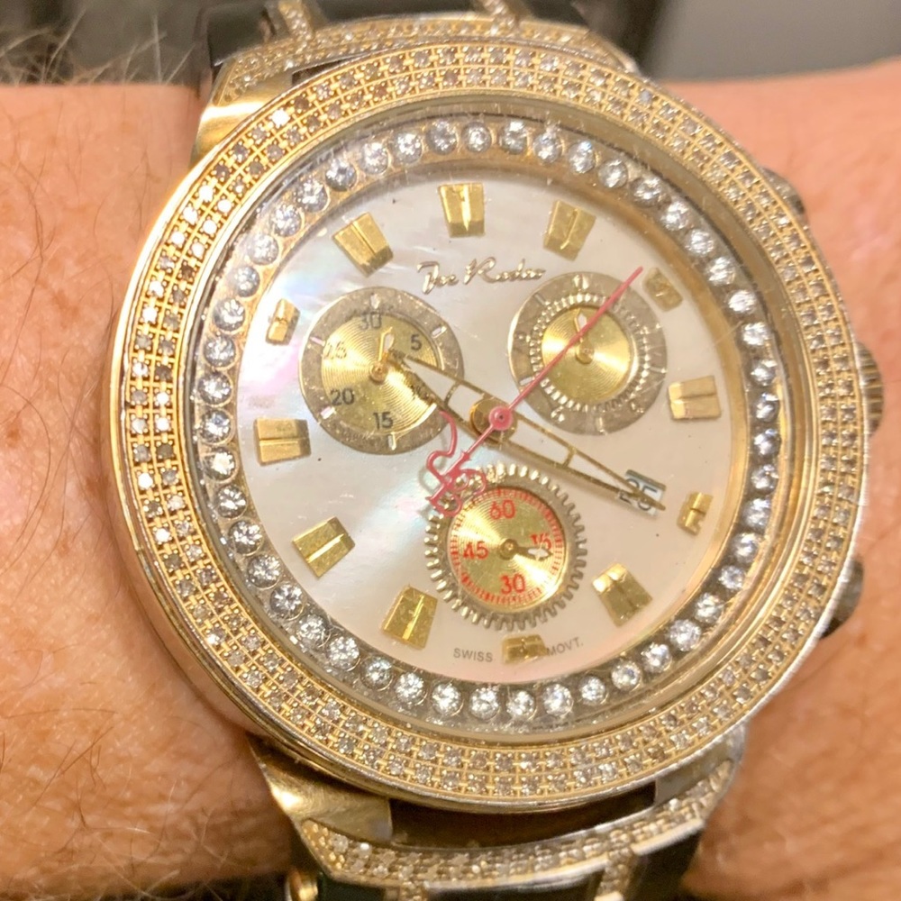 Joe Rodeo White Face Master Diamond Watch 2.2 Ct
